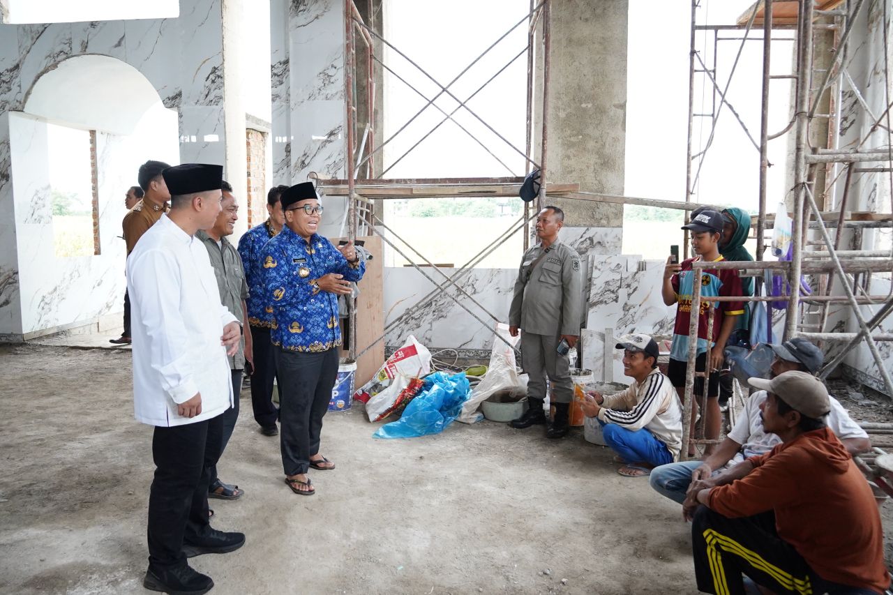 Di Akhir Masa Jabatannya, Pj Gubernur Lampung Tinjau Pembangunan Masjid Al Hijrah Kota Baru