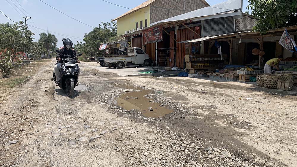 Perbaikan Jalan Poros Wilayah Barat Kecamatan Palas Gagal Terealisasi