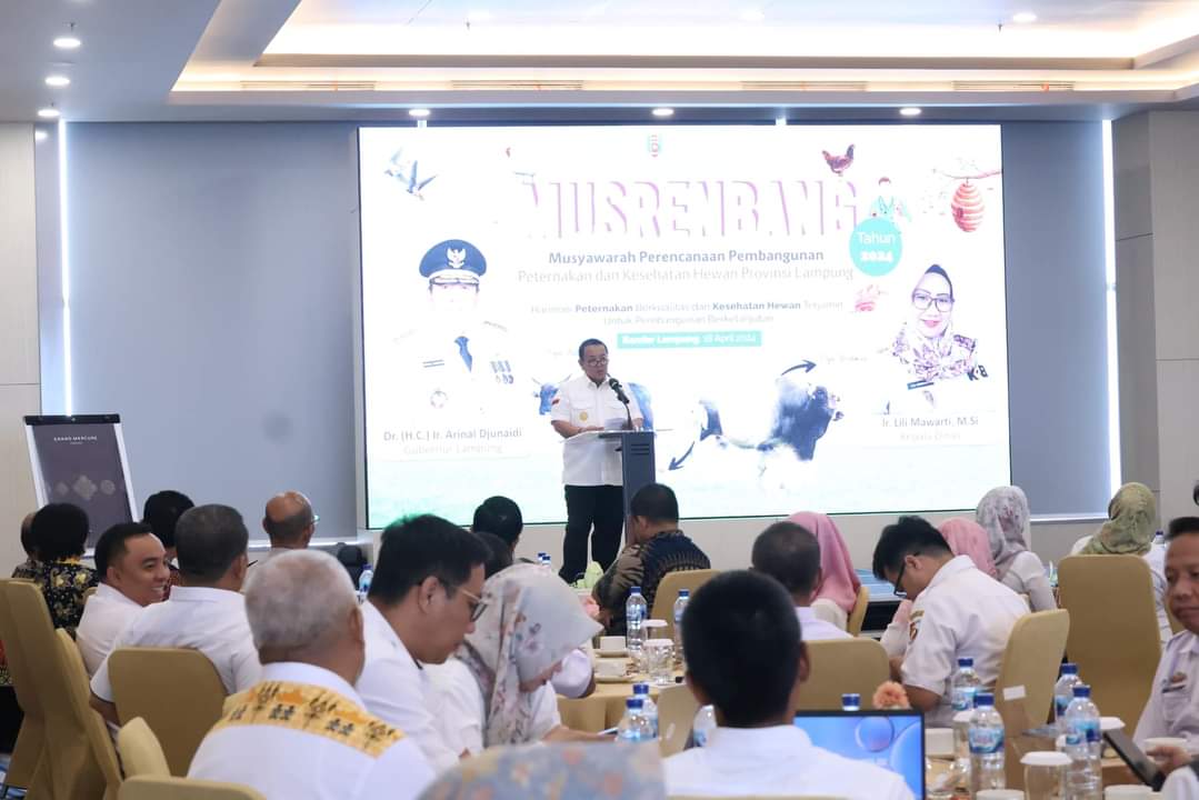 Buka Musrembang Peternakan, Gubernur Arinal Berharap Lampung sebagai Lumbung Ternak Nasional