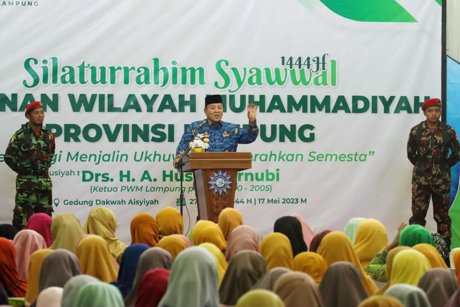 Gubernur Lampung Ajak Warga Muhammadiyah Jaga Stabilitas Politik dan Keamanan 