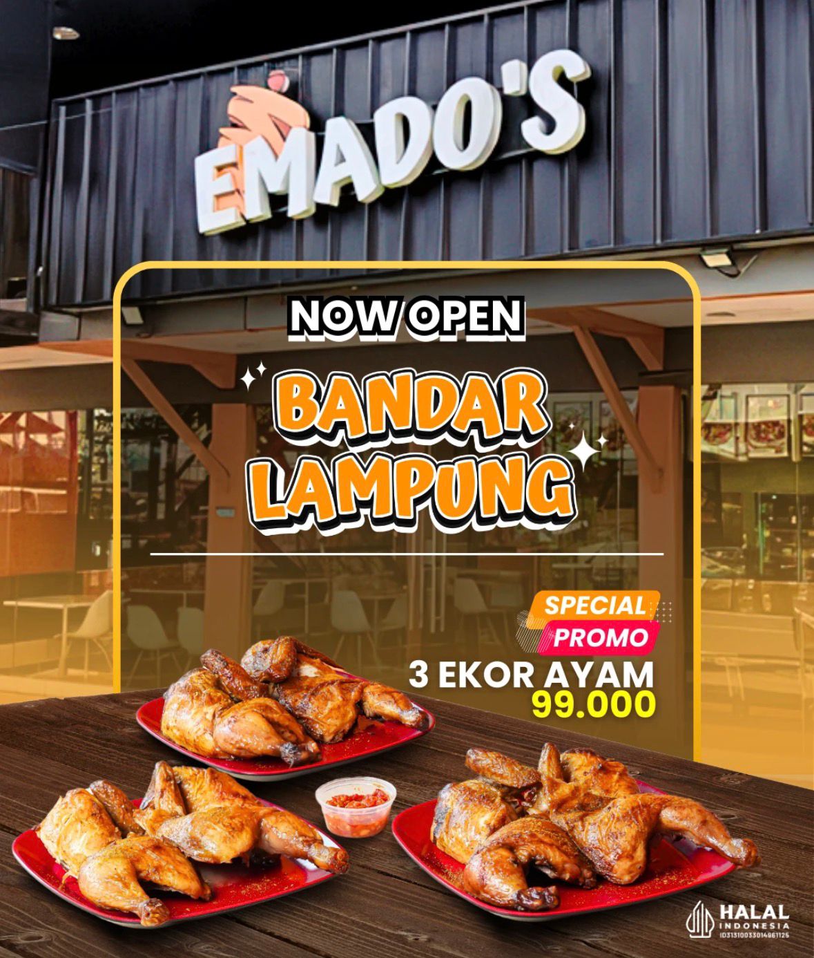 Emado’s Kini Hadir di Bandar Lampung dengan Cita Rasa Masakan Timur Tengah