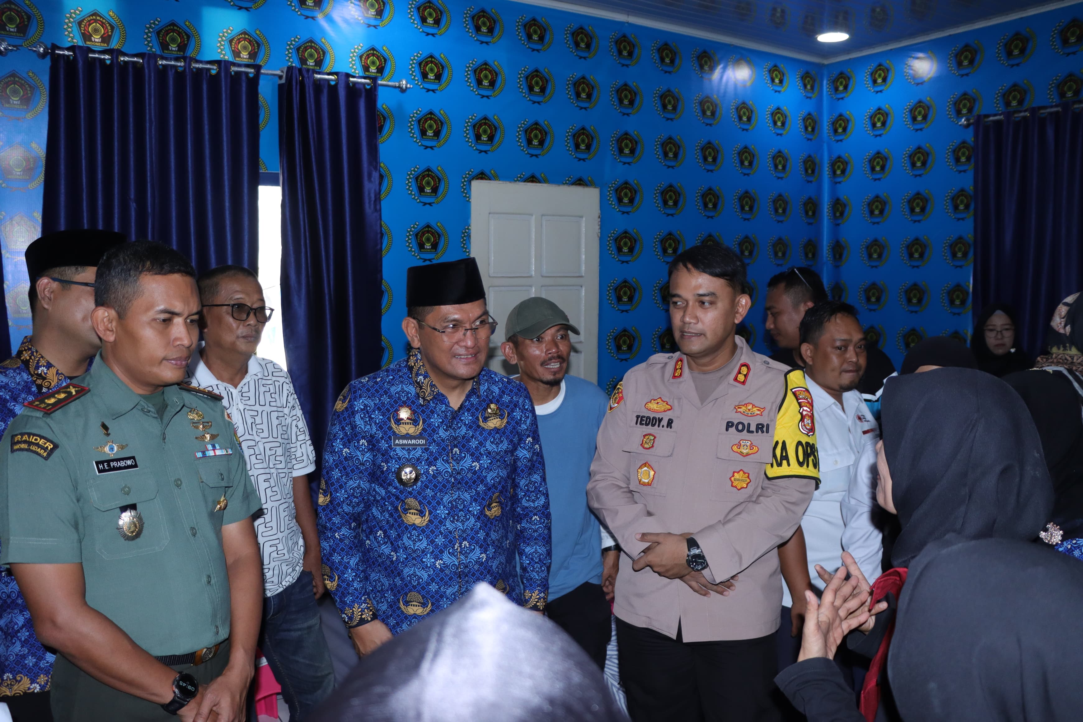 Kapolres Lampung Utara Hadiri Kegiatan Donor Darah Untuk Kemanusian PWI