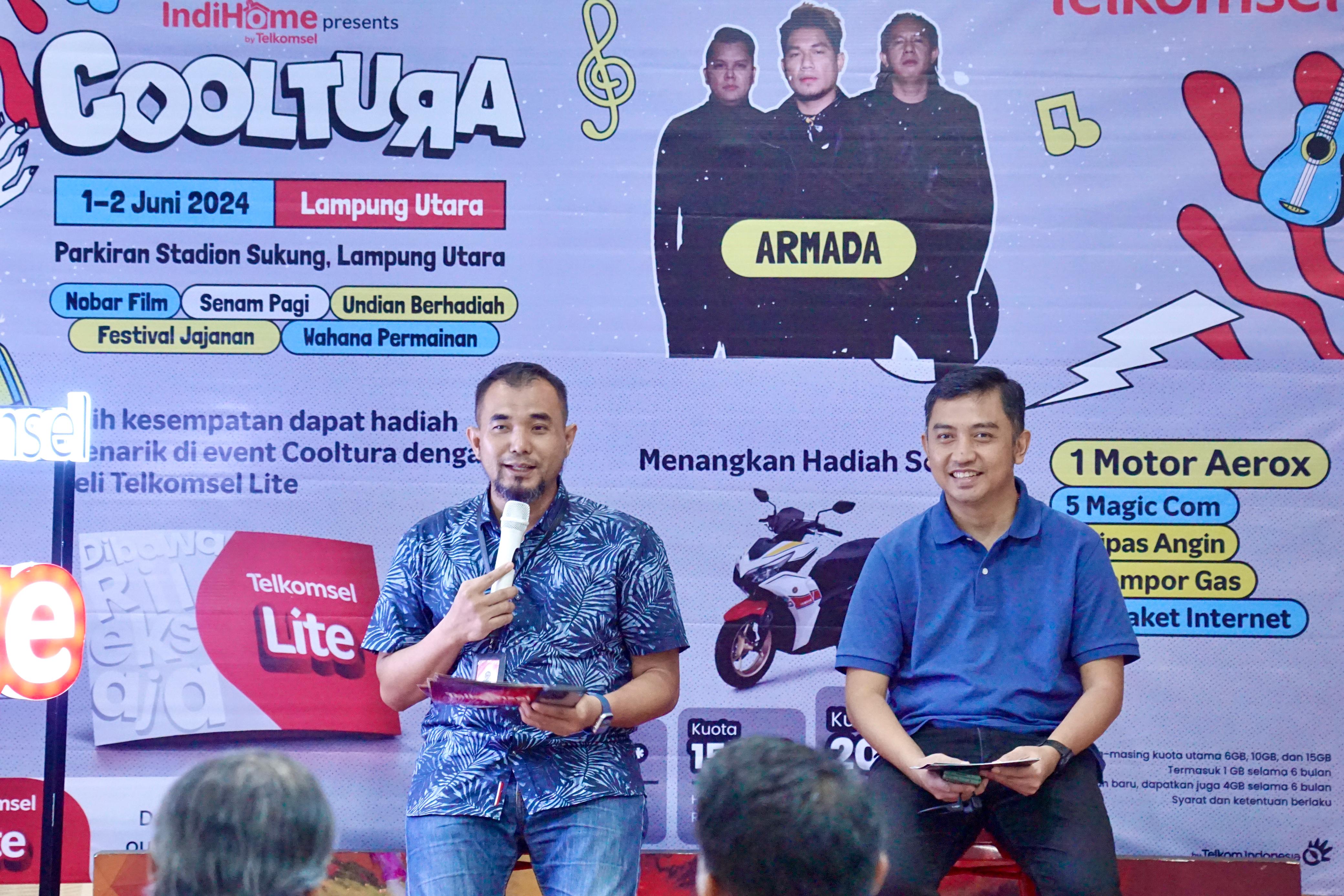 Telkomsel Cooltura Hibur Masyarakat Lampung Utara Hadirkan Band Armada Hingga Siapkan Banyak Hadiah