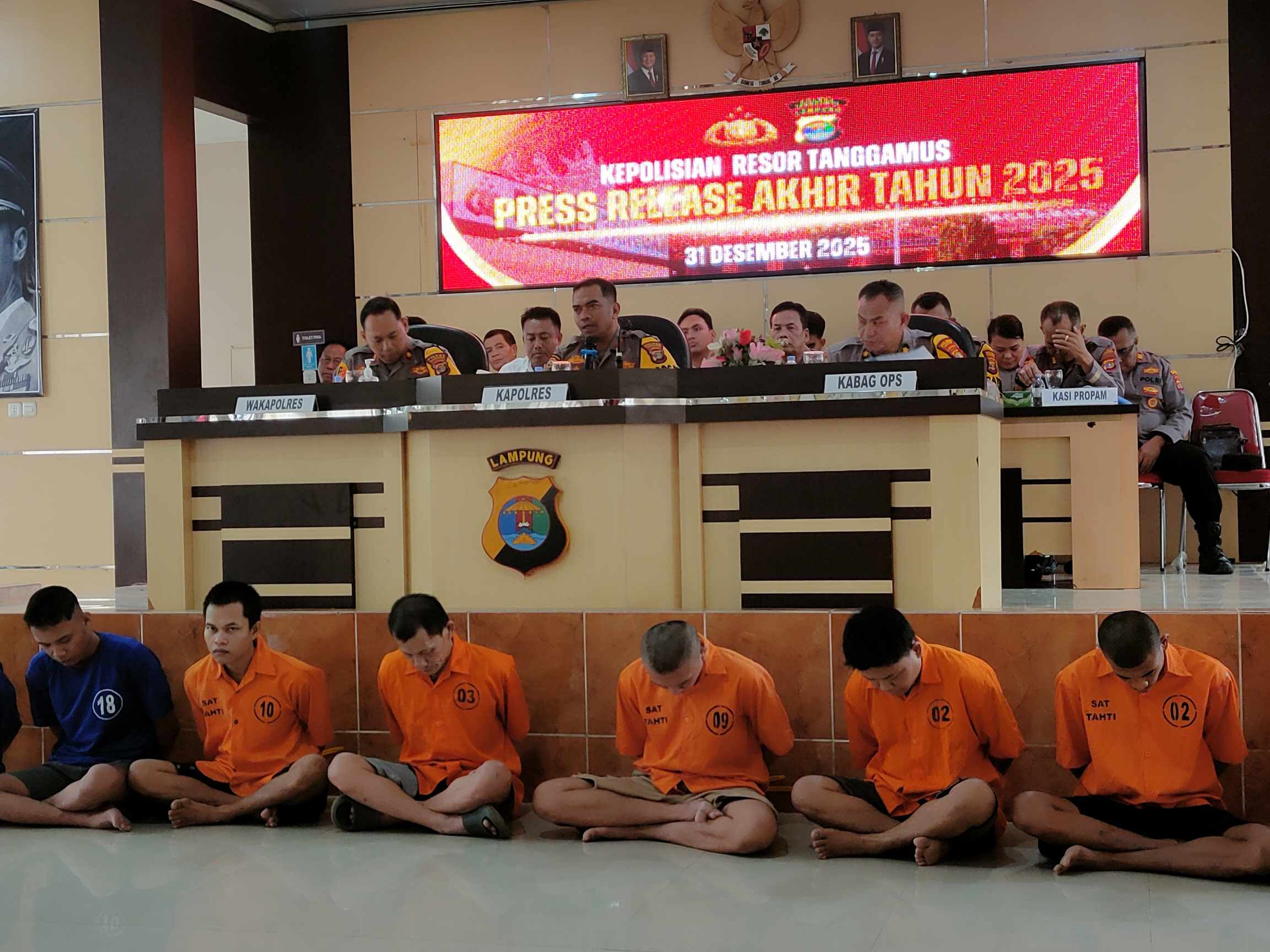 Perkara Tindak Pidana di Tanggamus Meningkat di Tahun 2025