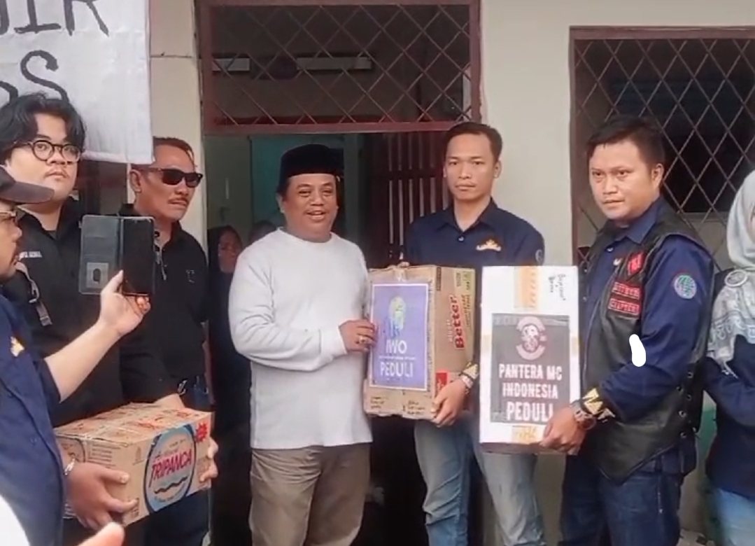 IWO Lampung, Pantera MC Indonesia dan Teknokra Unila Bersatu Bantu Korban Banjir