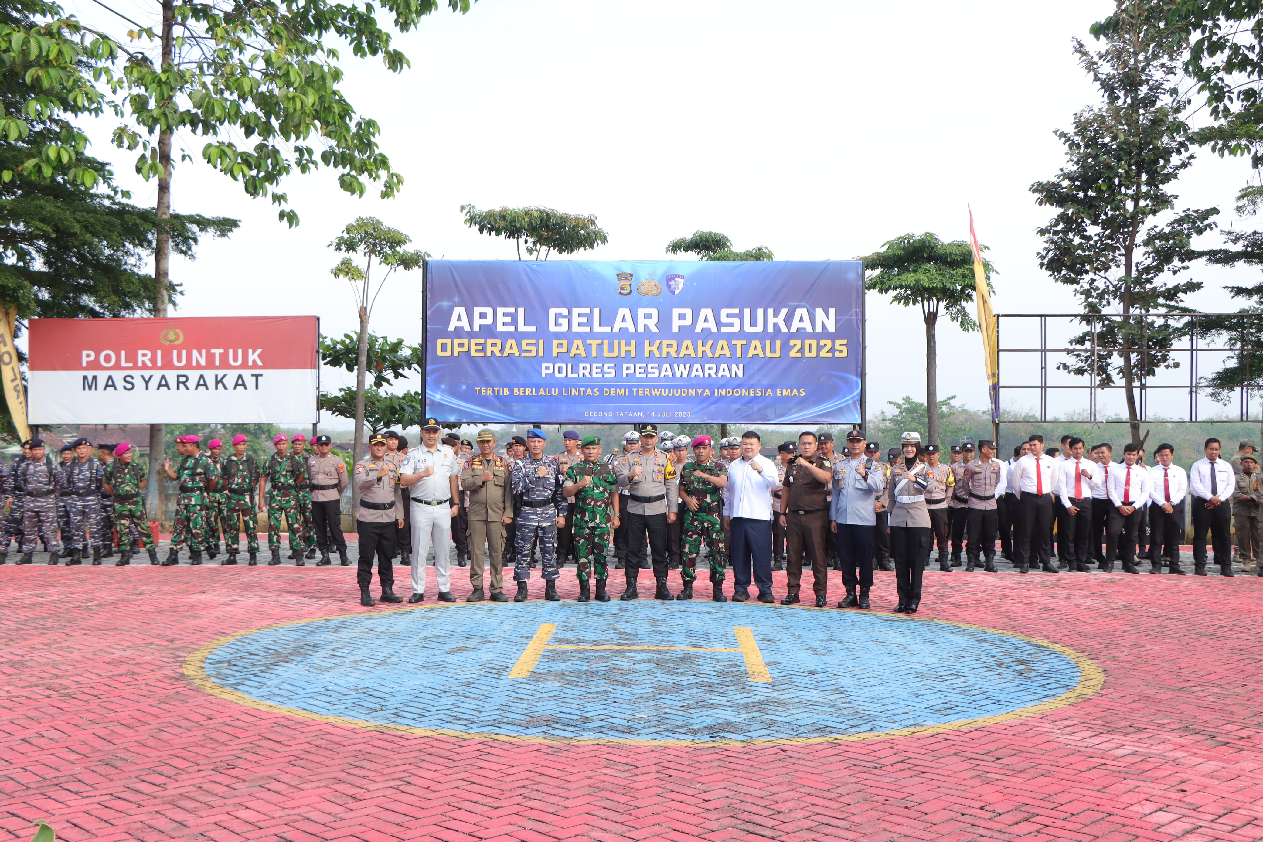 Polres Pesawaran Gelar Apel Pasukan Ops Patuh Krakatau 2025, Tekankan Disiplin Lalu Lintas Demi Keselamatan