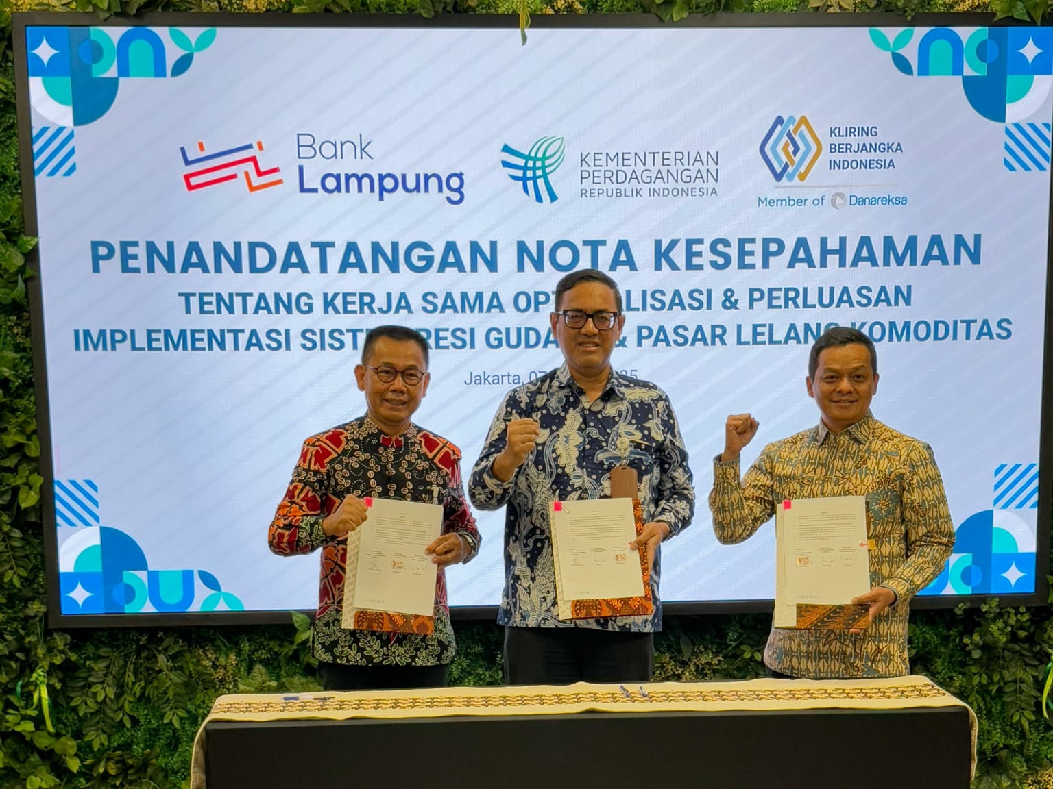 Bank Lampung Gandeng BAPPEBT & PT KBI Untuk Optimalisasi Potensi Perekonomian Lampung