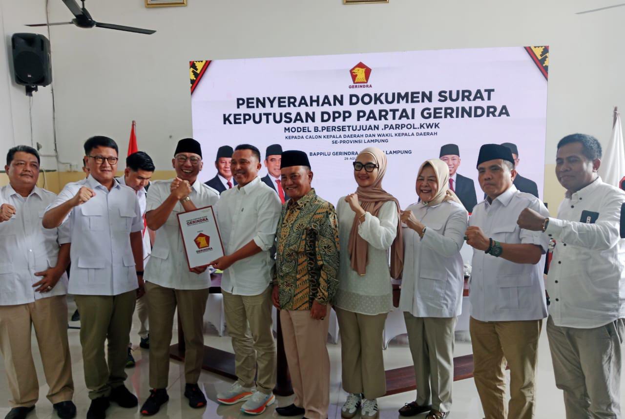 Resmi Dapatkan B1-KWK Partai Gerindra, Parosil: Kami Daftar KPU Tanggal 28 Agustus