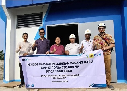 PLN Perluasan Jaringan Mendukung Pasang Baru PT CANGGU COCO LIZ