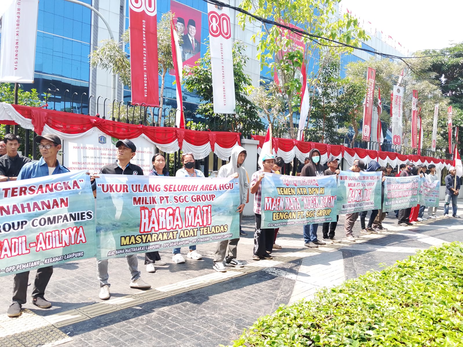 Dari Kementerian hingga Istana, Rakyat Lampung Gempur Jakarta: Copot Nusron Wahid! Ukur Ulang PT SGC!