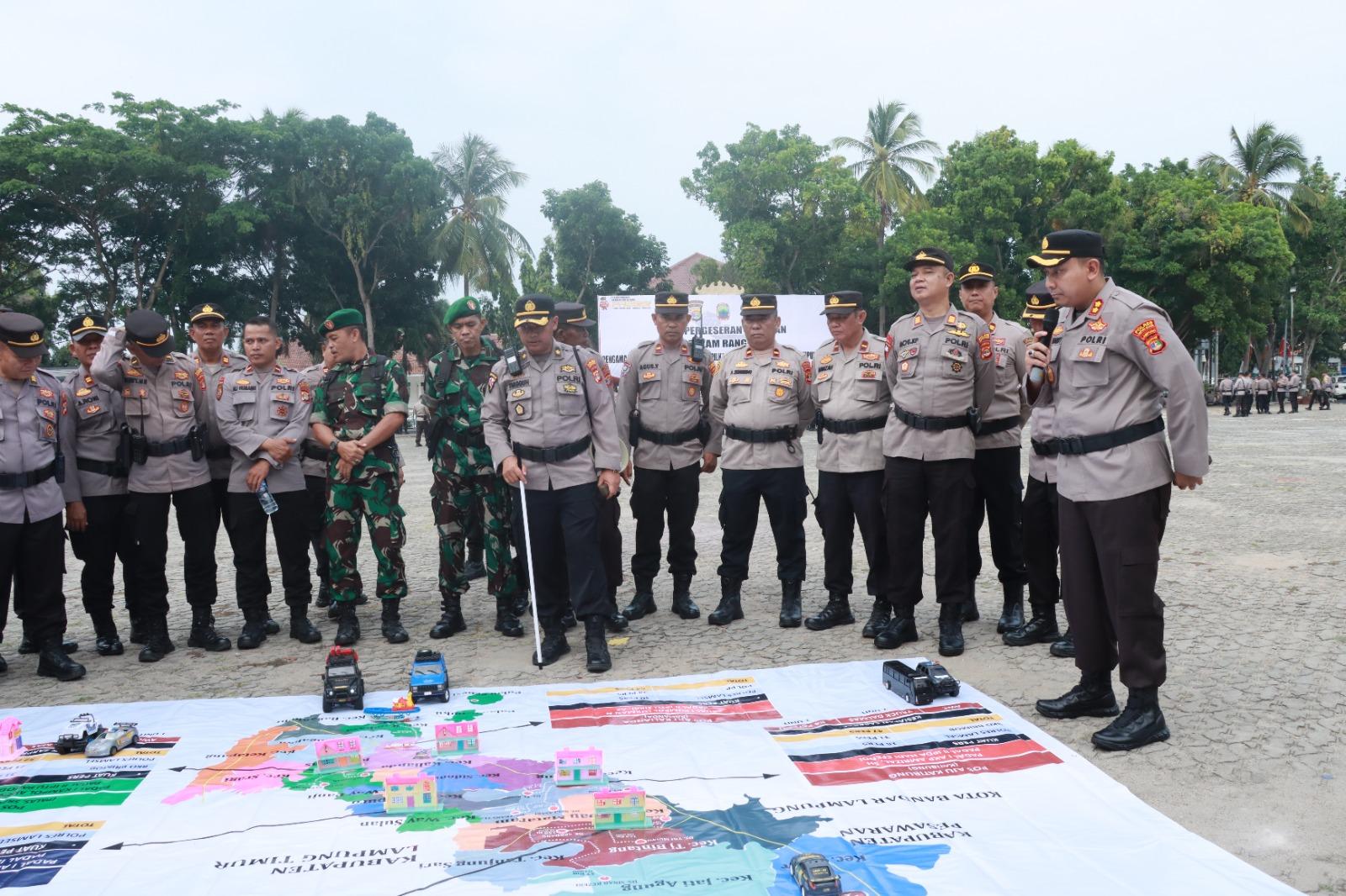 Polisi Uji Rencana Operasi Saat Gelaran Pilkades Serentak di Lamsel 