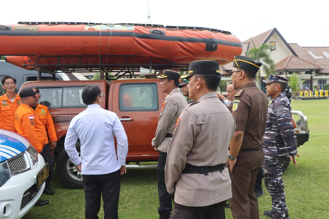 Tanggap Darurat Bencana Alam, Polres Lampung Utara Gelar Apel Siaga