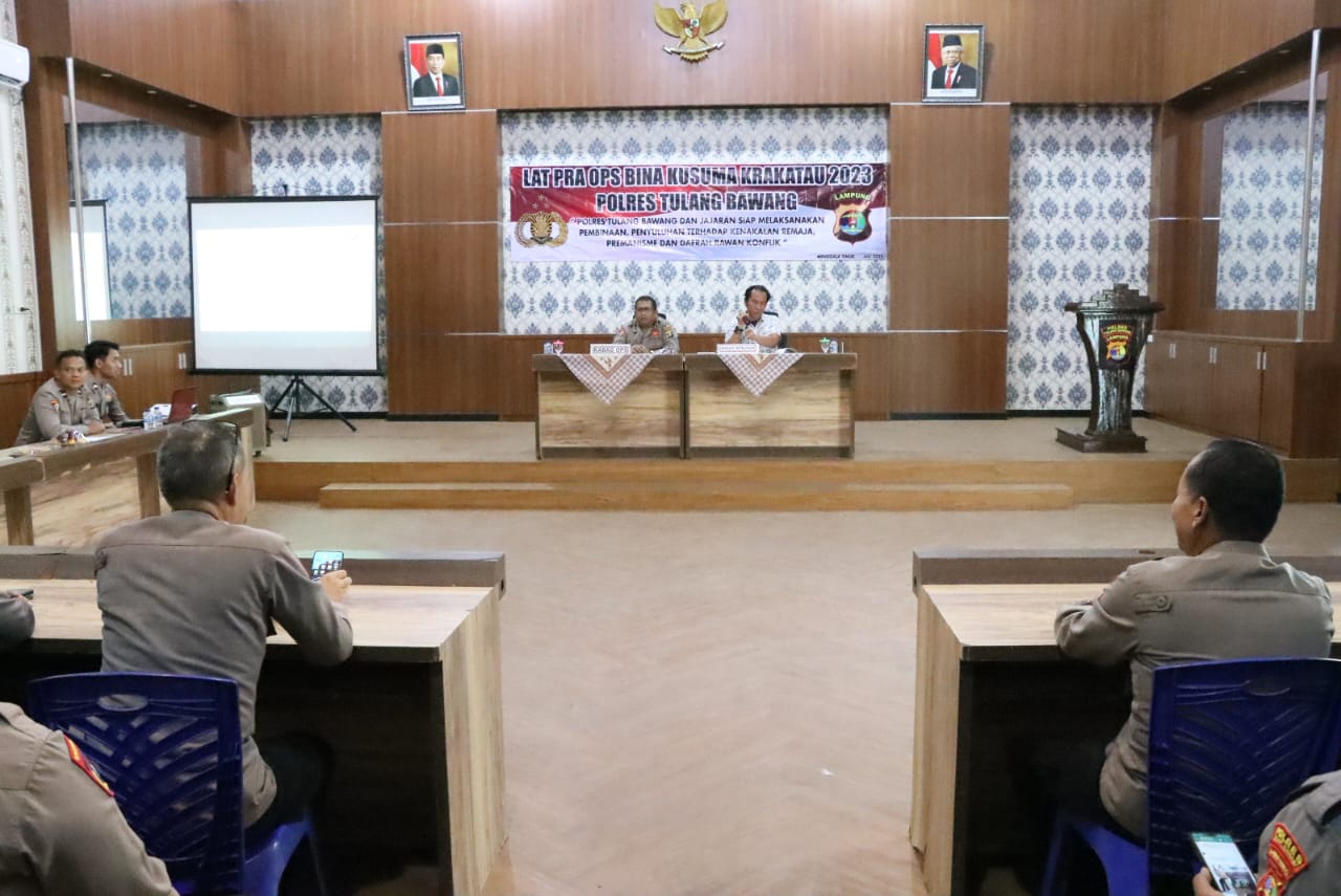 Polres Tuba Gelar Operasi Bina Kusuma Krakatau 2023.