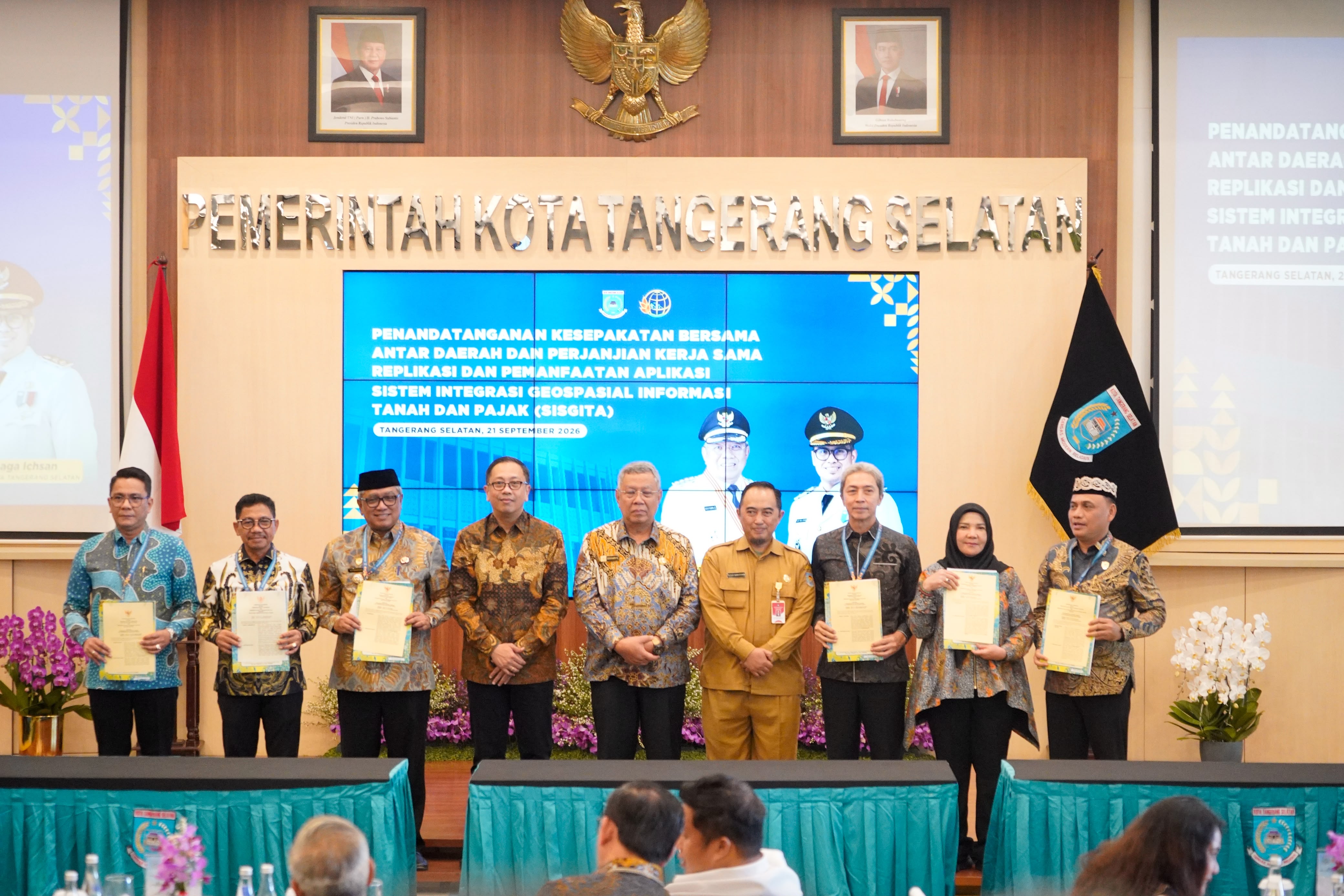Pemkot Bandar Lampung Lakukan Penandatanganan MoU dan PKS Replikasi SISGITA Guna Tingkatkan PAD