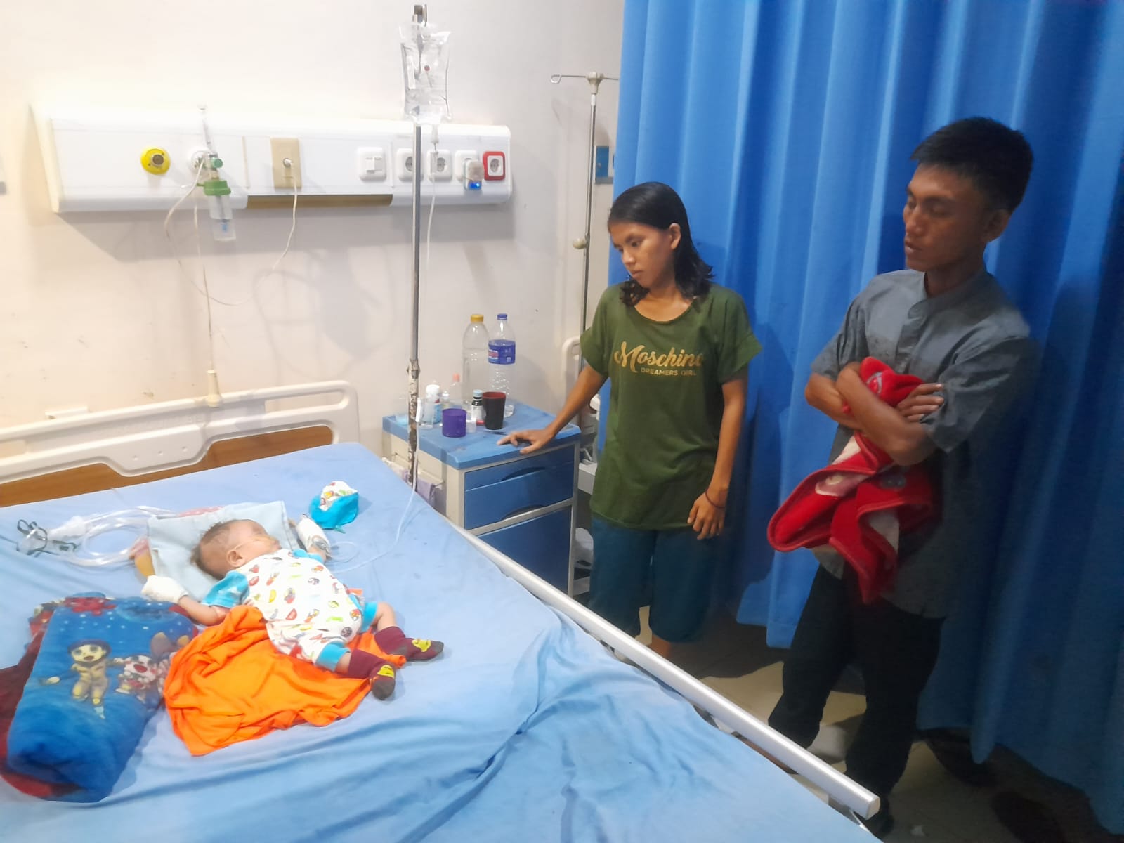 Bayi Penderita Jantung Bocor dan Pneumonia di Kotabumi Butuh Bantuan Dermawan