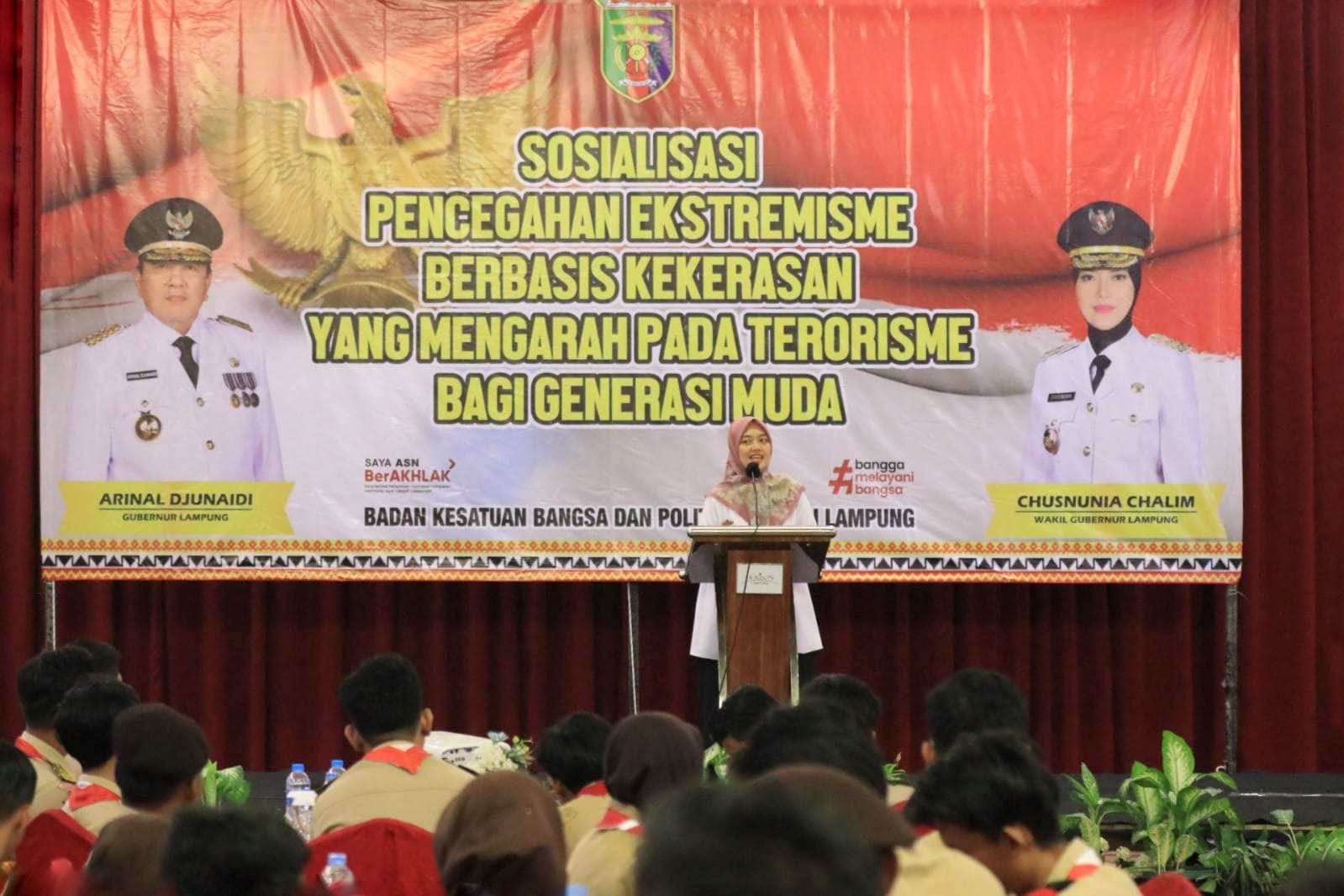 Wagub Chusnunia Buka Sosialisasi Pencegahan Ekstremisme Berbasis Kekerasan yang Mengarah Pada Terorisme