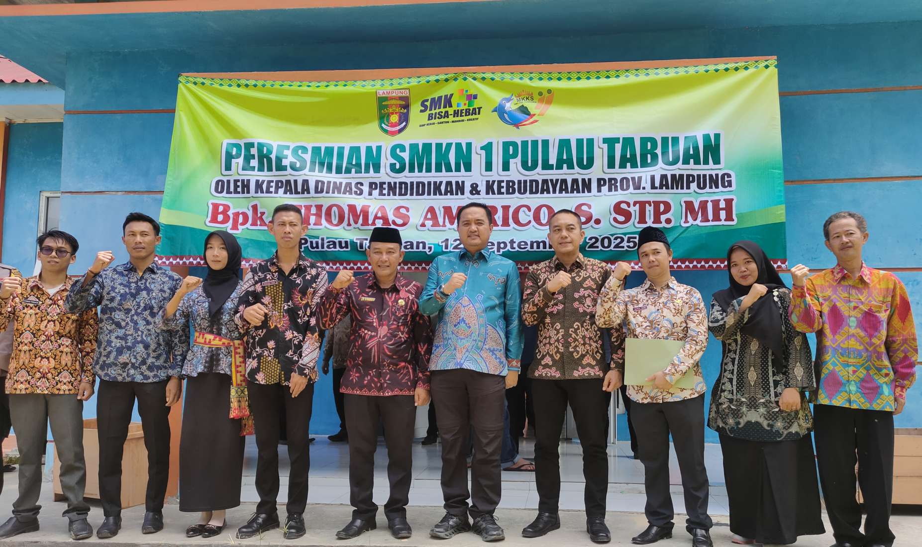 Kunker ke SMKN 1 Pulau Tabuan, Kadisdikbud Lampung, Thomas Janji Akan Upayakan Bantuan