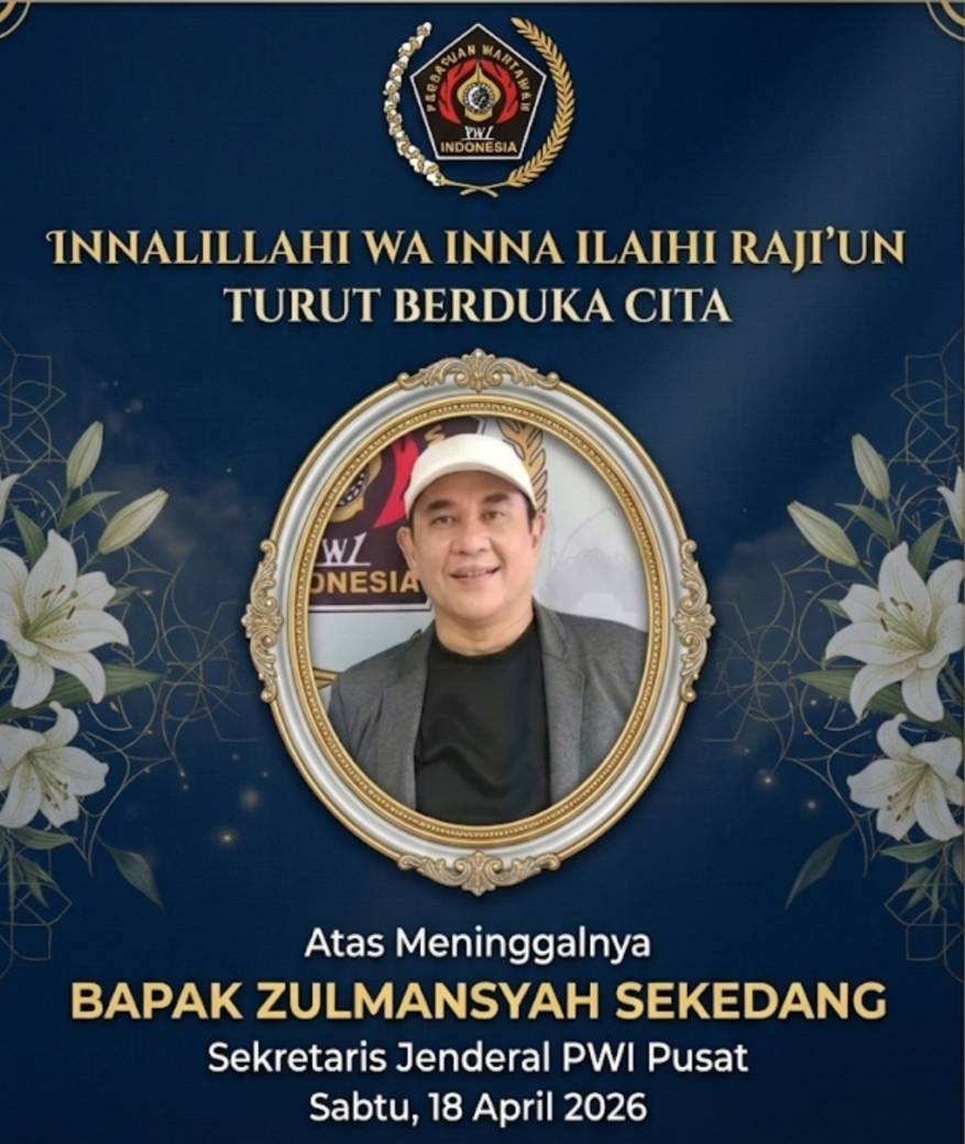 Sekjen PWI Pusat Zulmansyah Sekedang Wafat, Dunia Pers Berduka