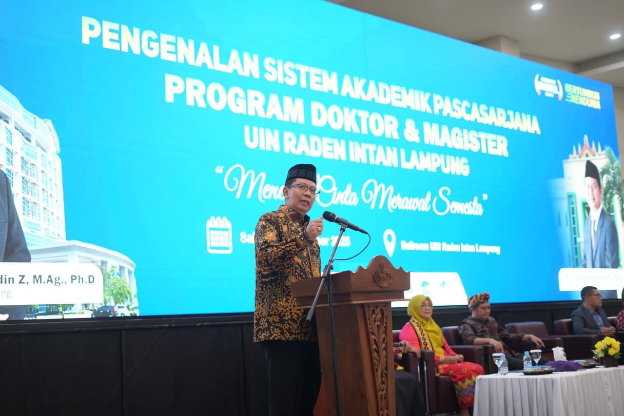 Rektor UIN Raden Intan Lampung Pesankan Tiga Hal pada Mahasiswa Baru Pascasarjana 