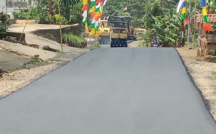 Pembangunan Ruas Talang Padang-Simpang Trimulyo Lambar Terus Dikebut