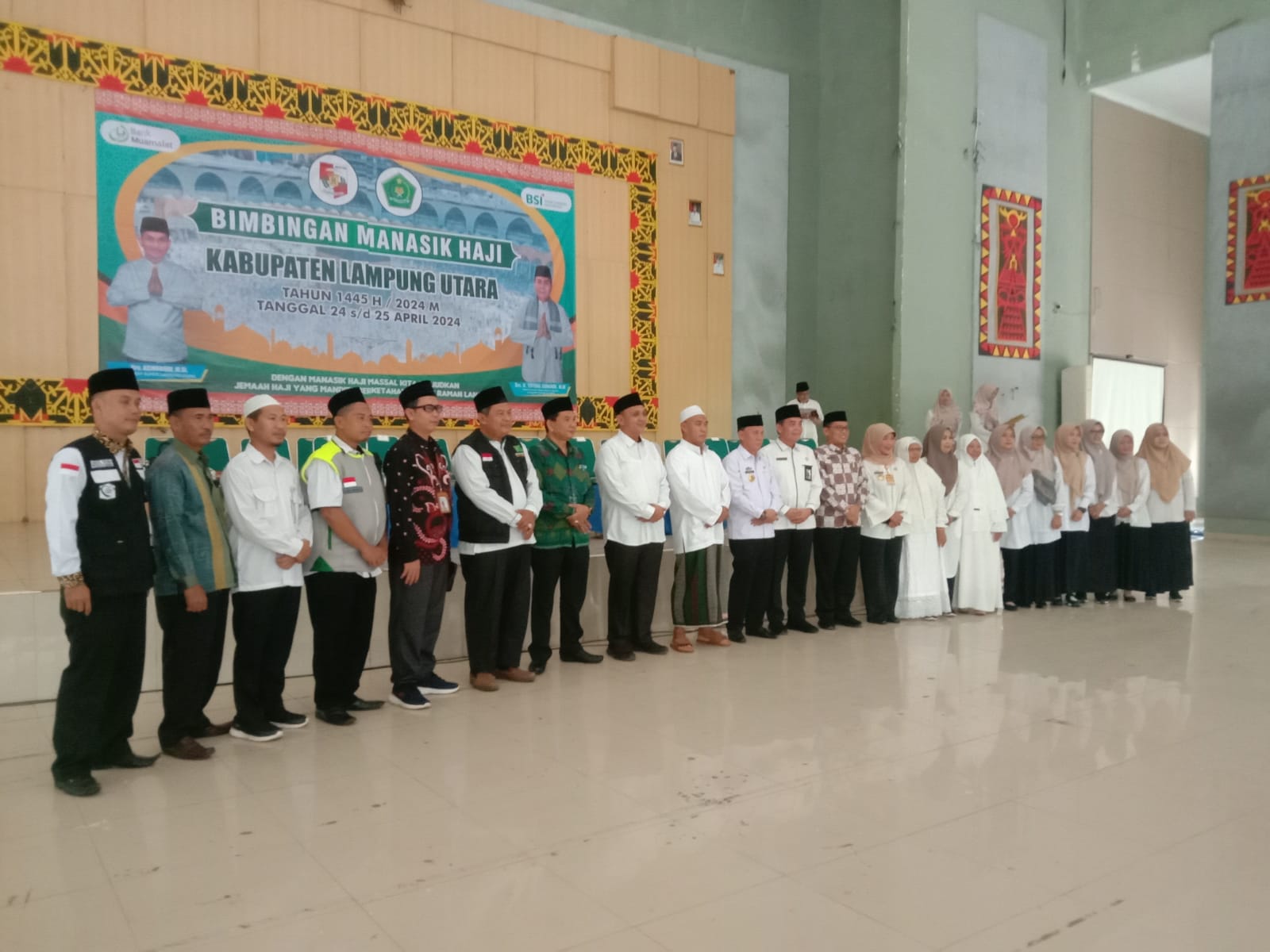 Sebanyak 520 Calon Jemaah Haji Lampung Utara Ikuti Manasik Haji 