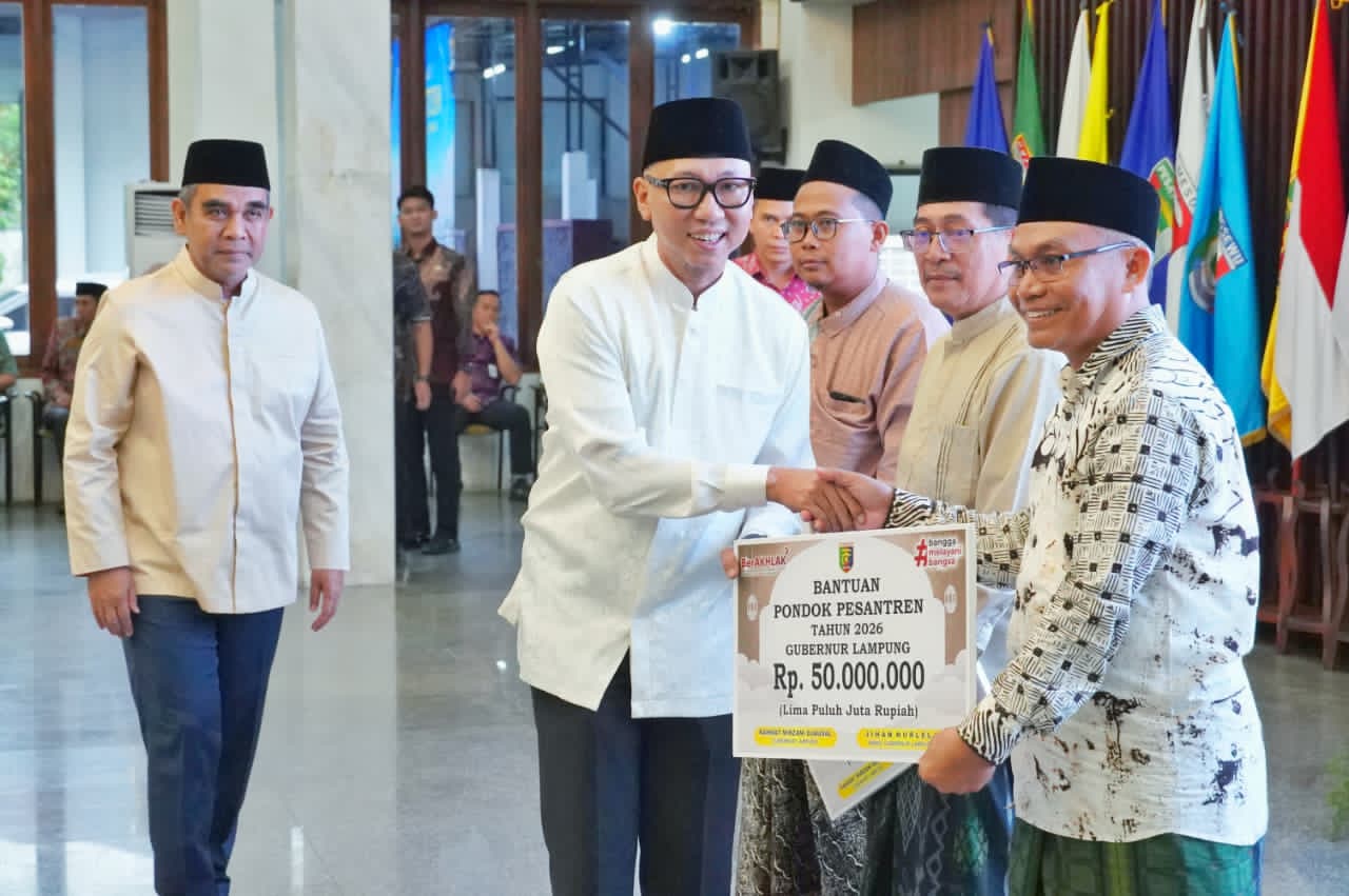 Gubernur Lampung Apresiasi Peran Vital Ponpes Bantu Naikan IPM