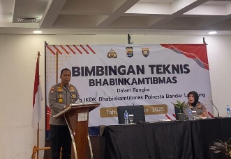 DitBinmas Polda Lampung Gelar Bimtek Bhabinkamtibmas, Pastikan Indeks Keamanan Desa Dan Kelurahan