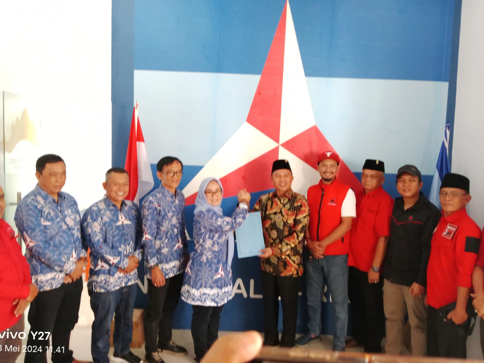 Parosil Mabsus Ambil Berkas Pendaftaran Bacabup di DPC Partai Demokrat