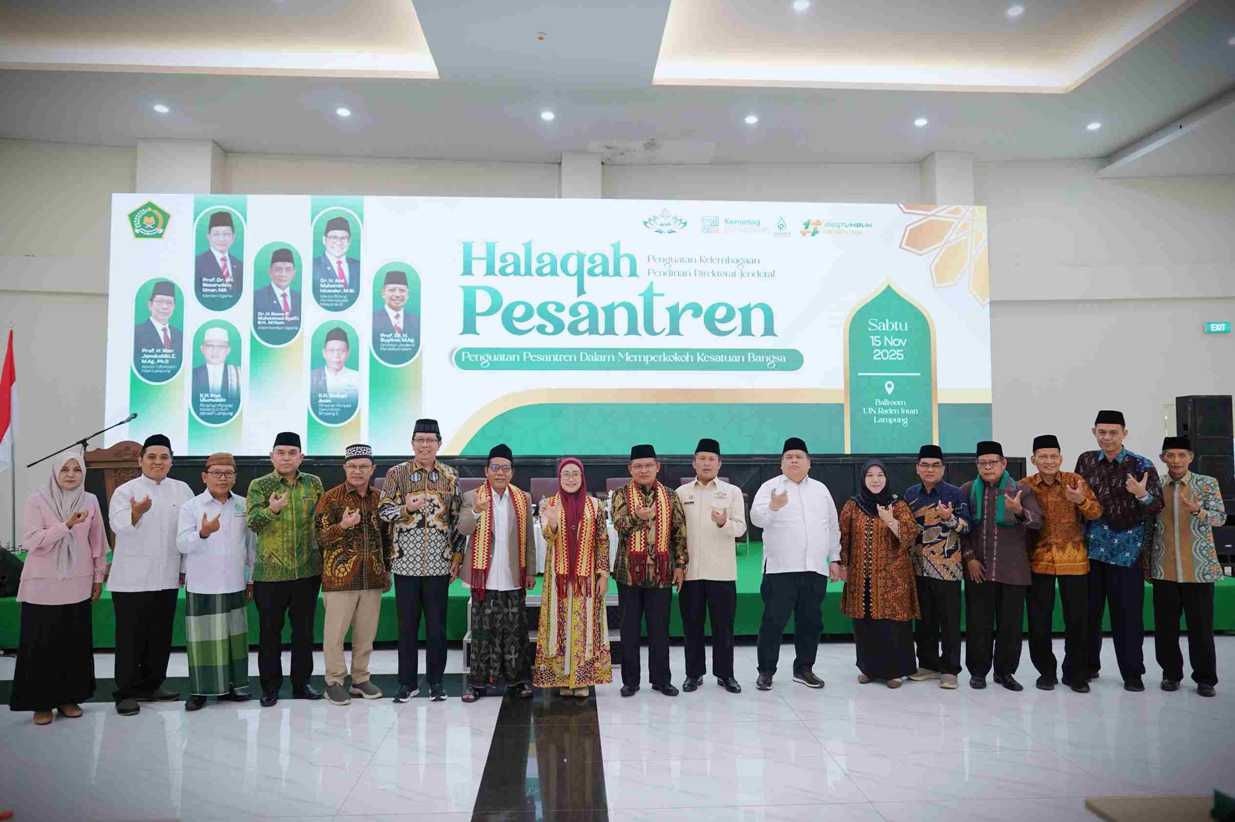 UIN Raden Intan Lampung Tuan Rumah Halaqah Penguatan Kelembagaan Pendirian Direktorat Jenderal Pesantren