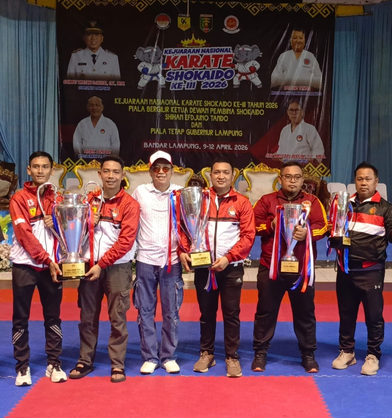 Selamat, Lampung Juara Umum Kejurnas Karate Shokaido 2026, Total Raih 85 Medali