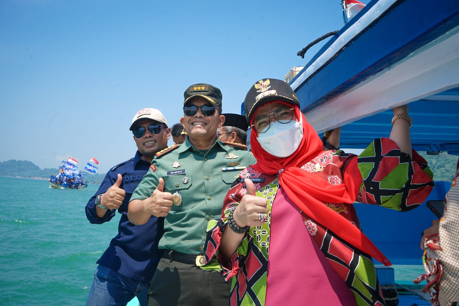 KPU Bandar Lampung Gelar Kirab Pemilu di Laut