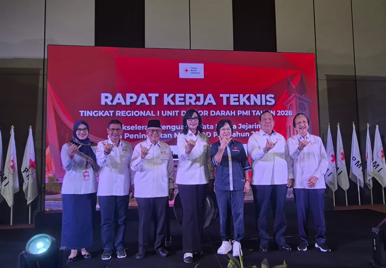 PMI Lampung Timur Hadiri Rakernis UDD Regional I di Padang
