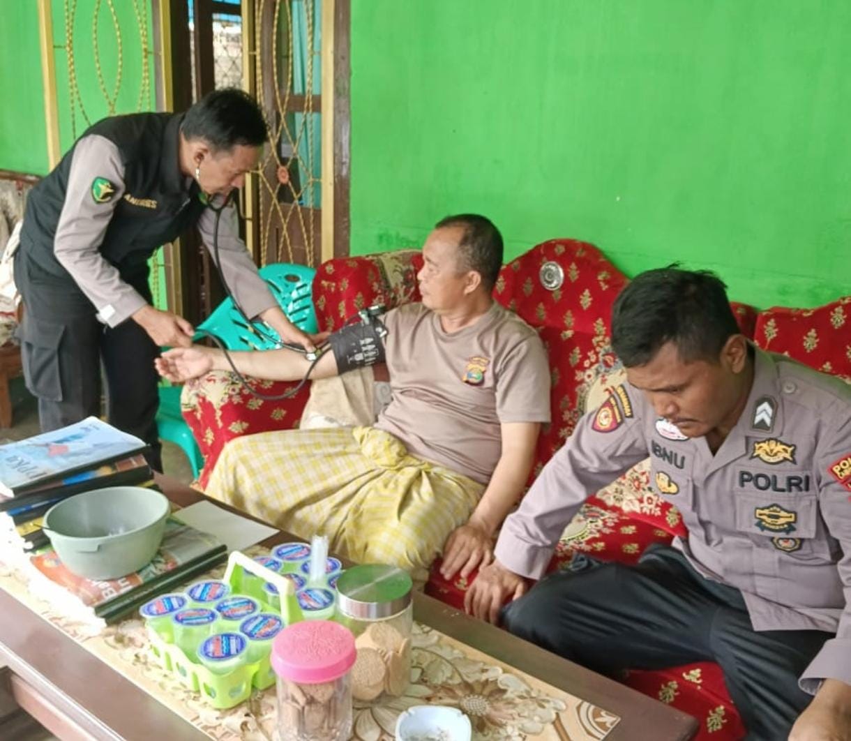 Peduli Kesehatan Personel, Polres Lampung Utara Gelar Home Visit