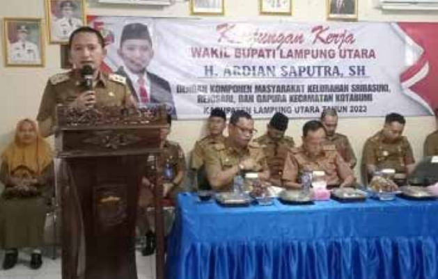 Wakil Bupati Lampung Utara Ajak Dialog Enam Kelurahan