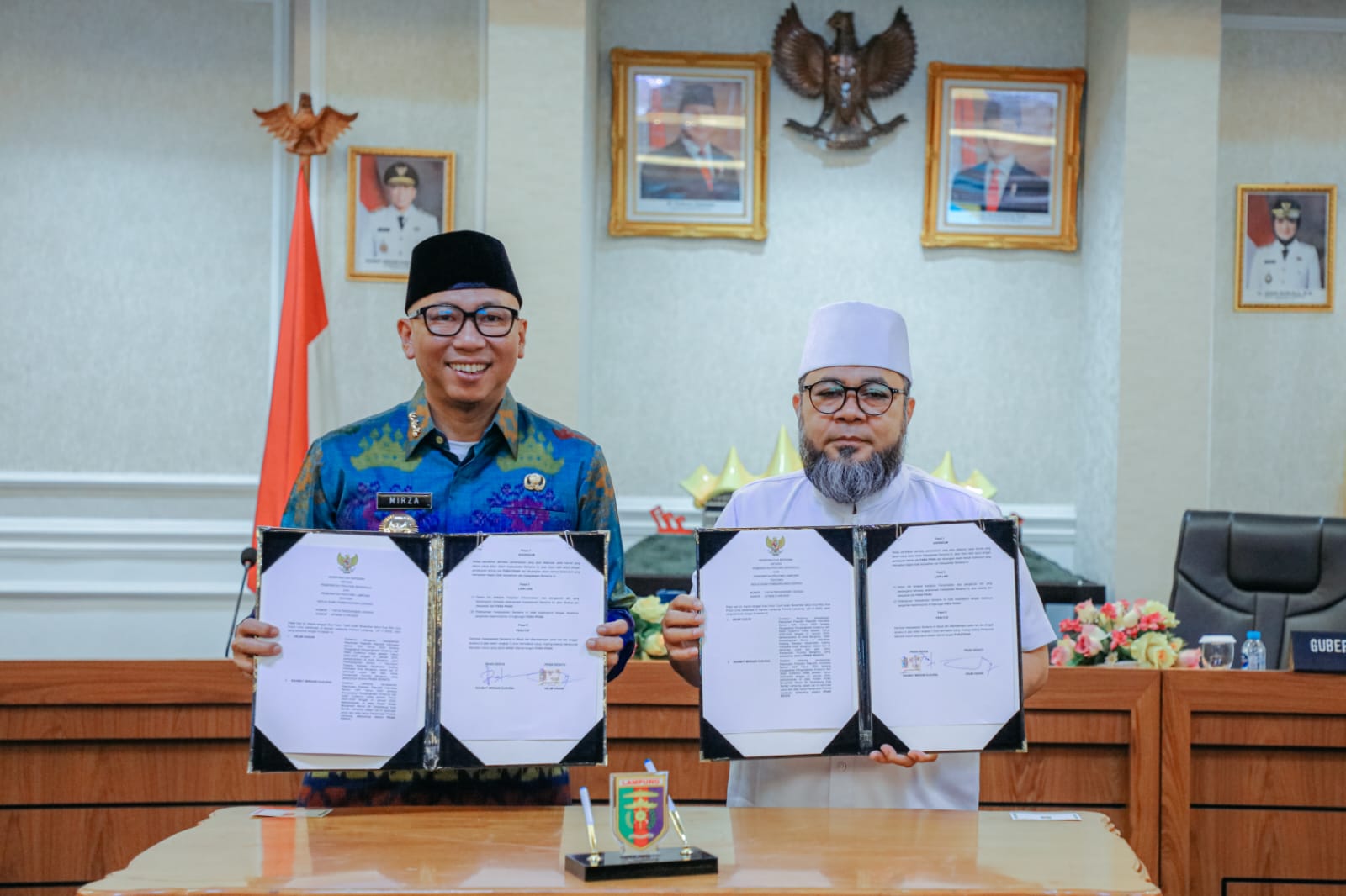 Wujudkan Lumbung Pangan Nasional, Gubernur Lampung dan Gubernur Bengkulu Teken MoU