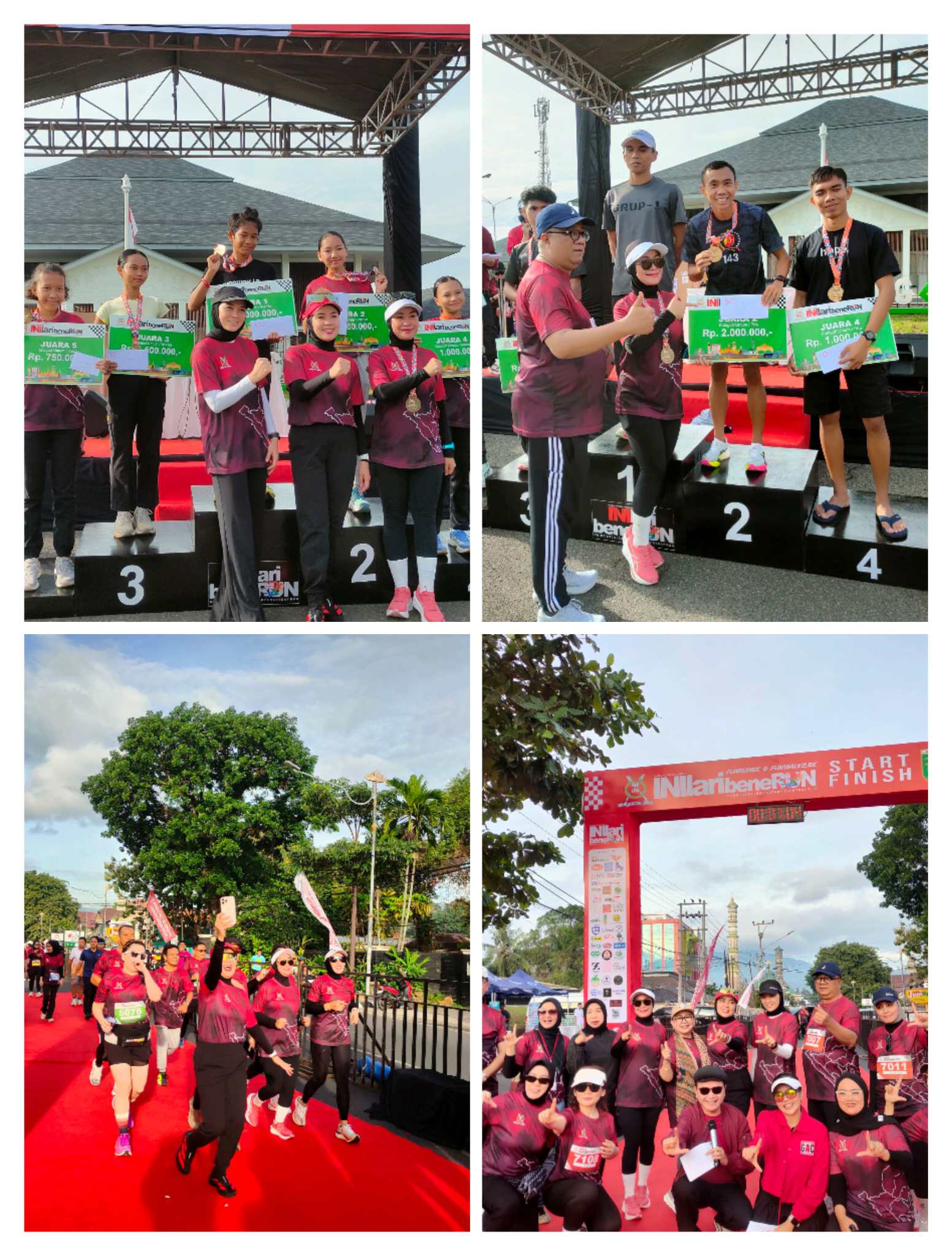 Pengwil Lampung INI Sukses Gelar Event Lari Bertajuk INI LARI BENERUN 5K 