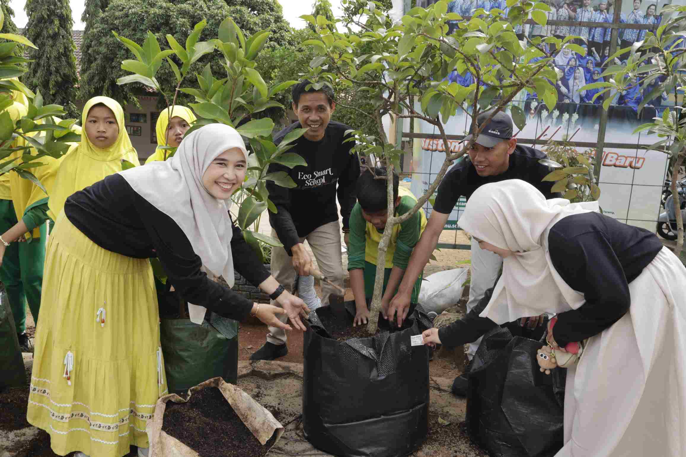 Respon Ancaman Bencana di Lampung, Eco Smart School Perkuat Kolaborasi Wujudkan Sekolah Peduli Lingkungan