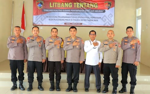 Puslitbang Polri Cek Standar Keamanan Gudang Penyimpanan dan Amunisi di Polres Metro