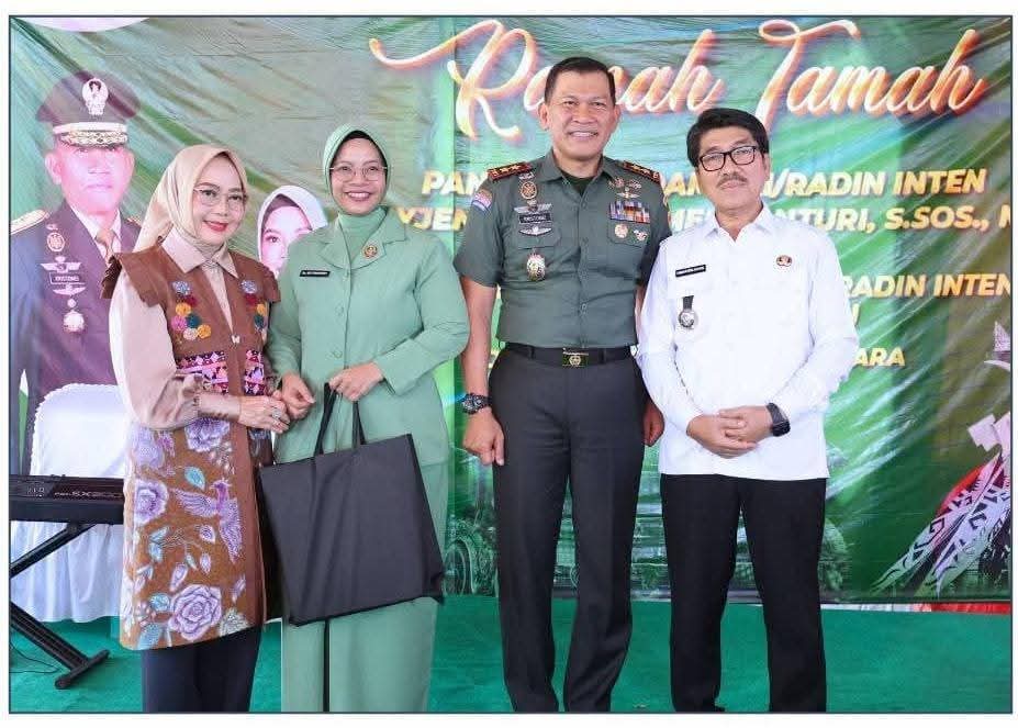 Bupati Lampura Sambut Kunjungan Pangdam XXI Raden Inten