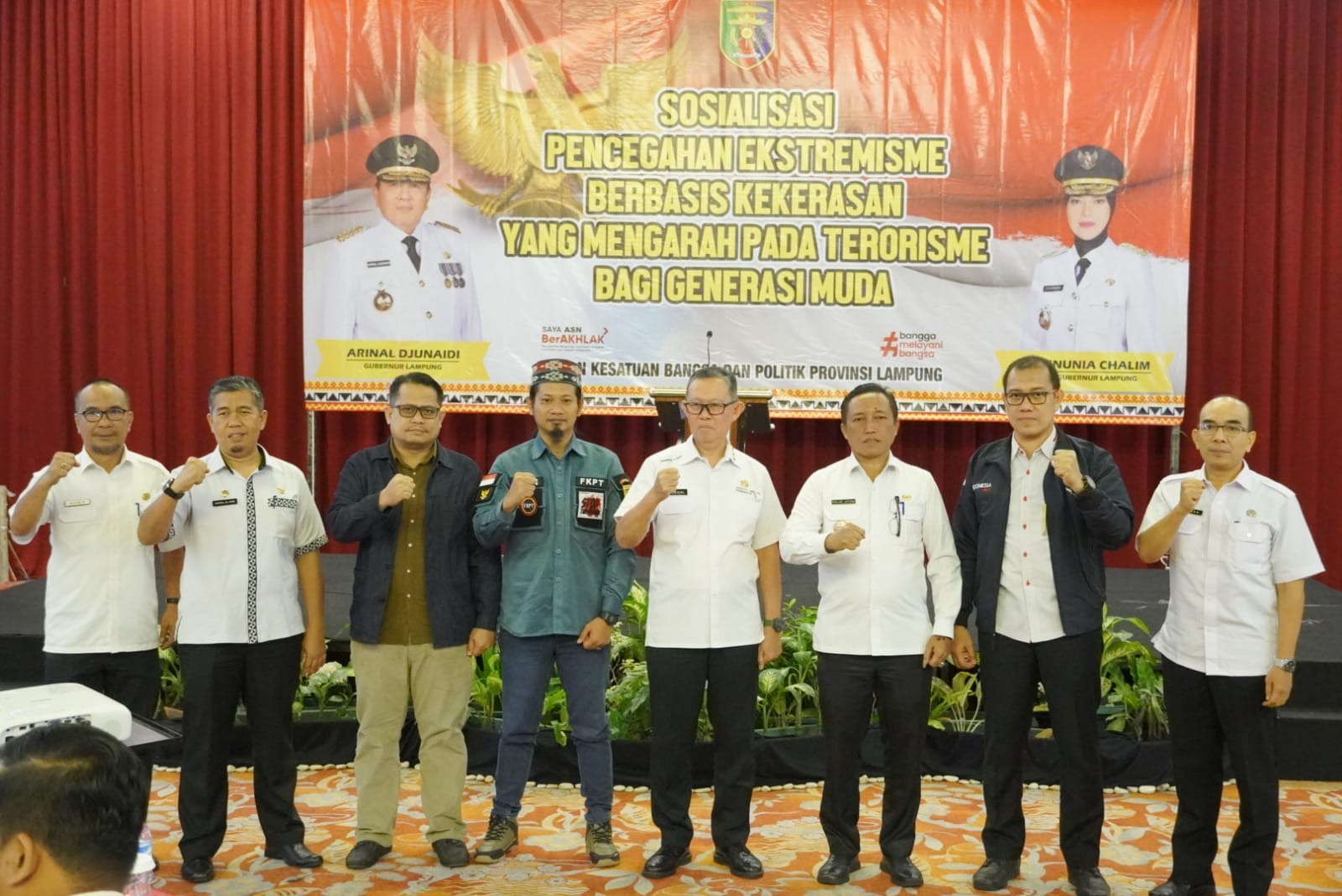 Sekdaprov Lampung Buka Sosialisasi Pencegahan Ekstremisme Berbasis Kekerasan