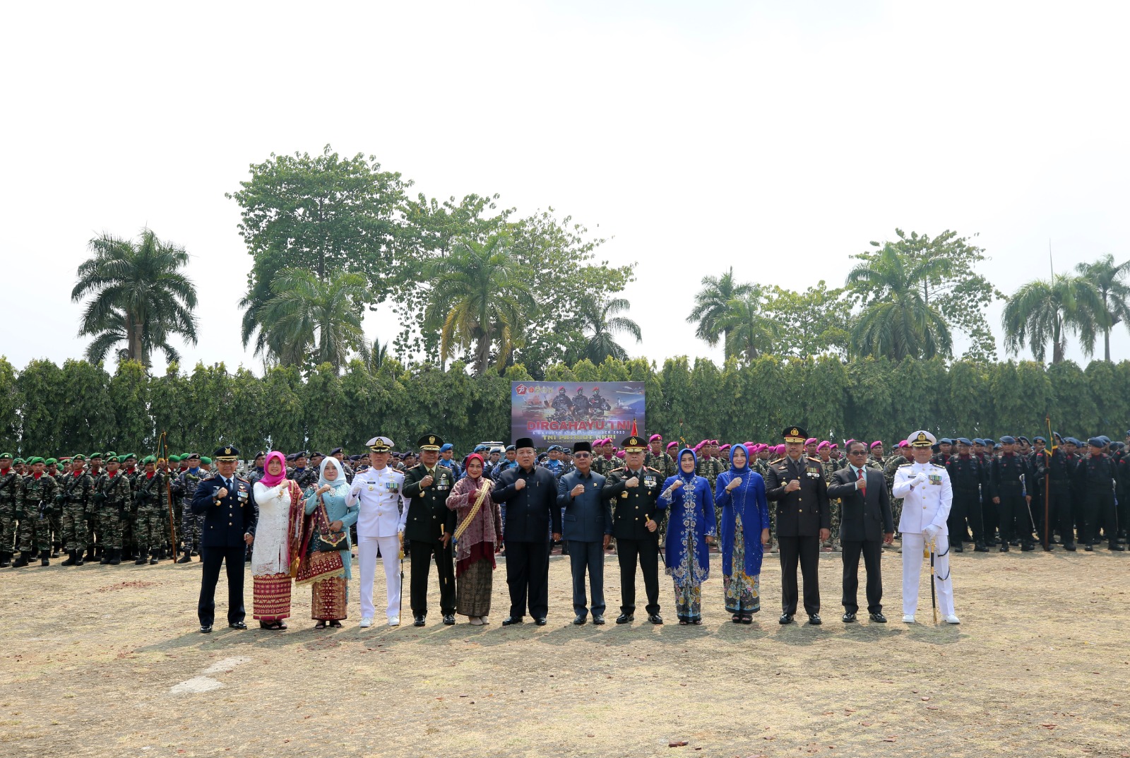 HUT TNI ke-78, Danrem Berterima kasih Atas Capaian Tertinggi Kepercayaan Masyarakat Ke TNI