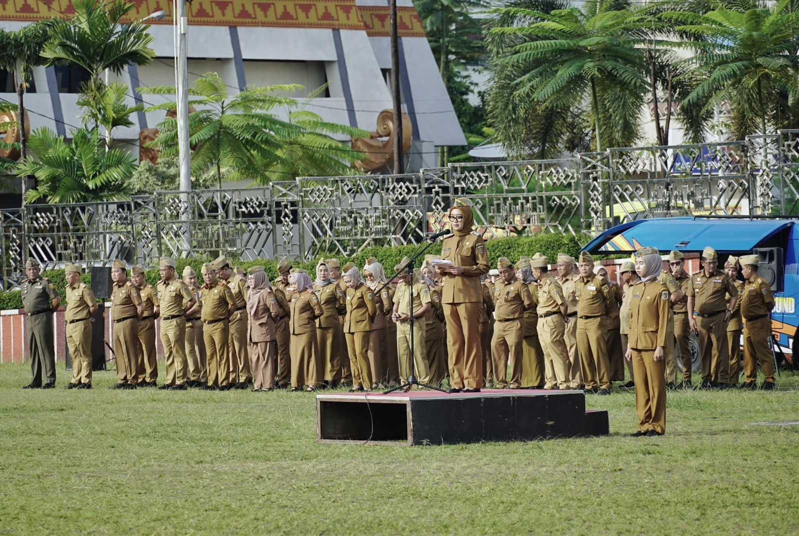 Pimpin Apel Perdana, Wagub Lampung Tegaskan Profesionalisme, Integritas, dan Kedisiplinan ASN