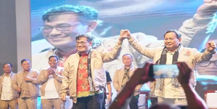Eks Anggota Fraksi PDIP Budiman Sujatmiko Deklarasikan Prabowo