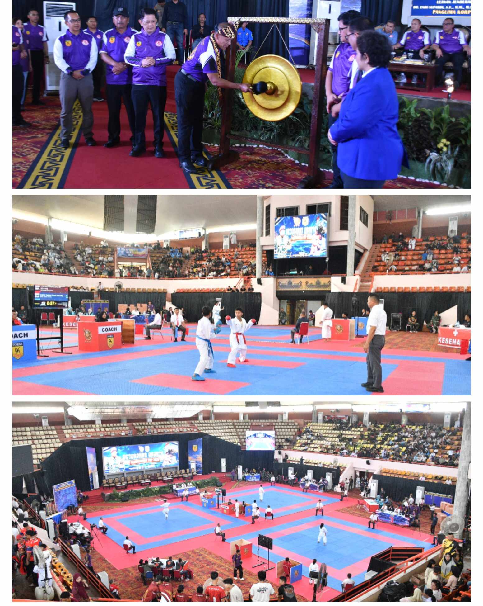 Diikuti 1.000 Atlet, Kejuaraan Karate Piala Pangkormar Resmi Dibuka di Lampung