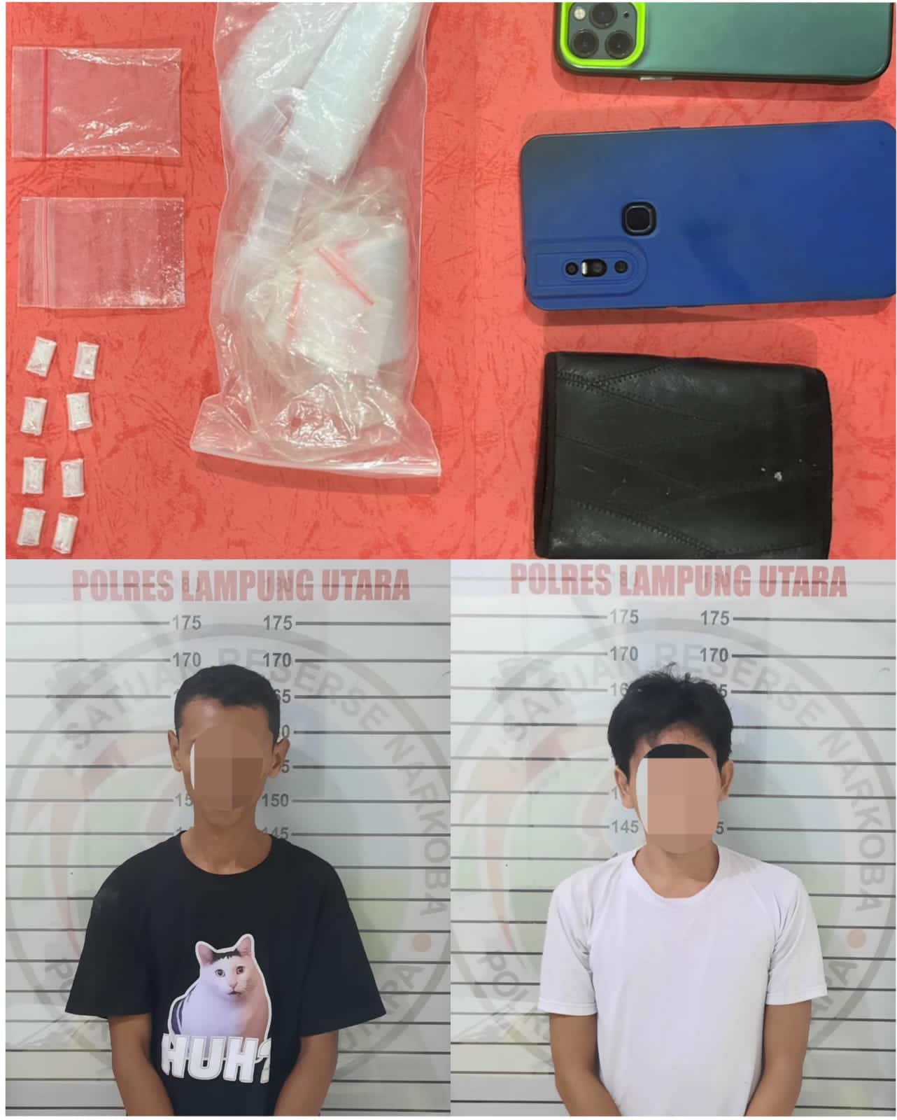 Polisi Tangkap Dua Pengedar Sabu di Sungkai Selatan