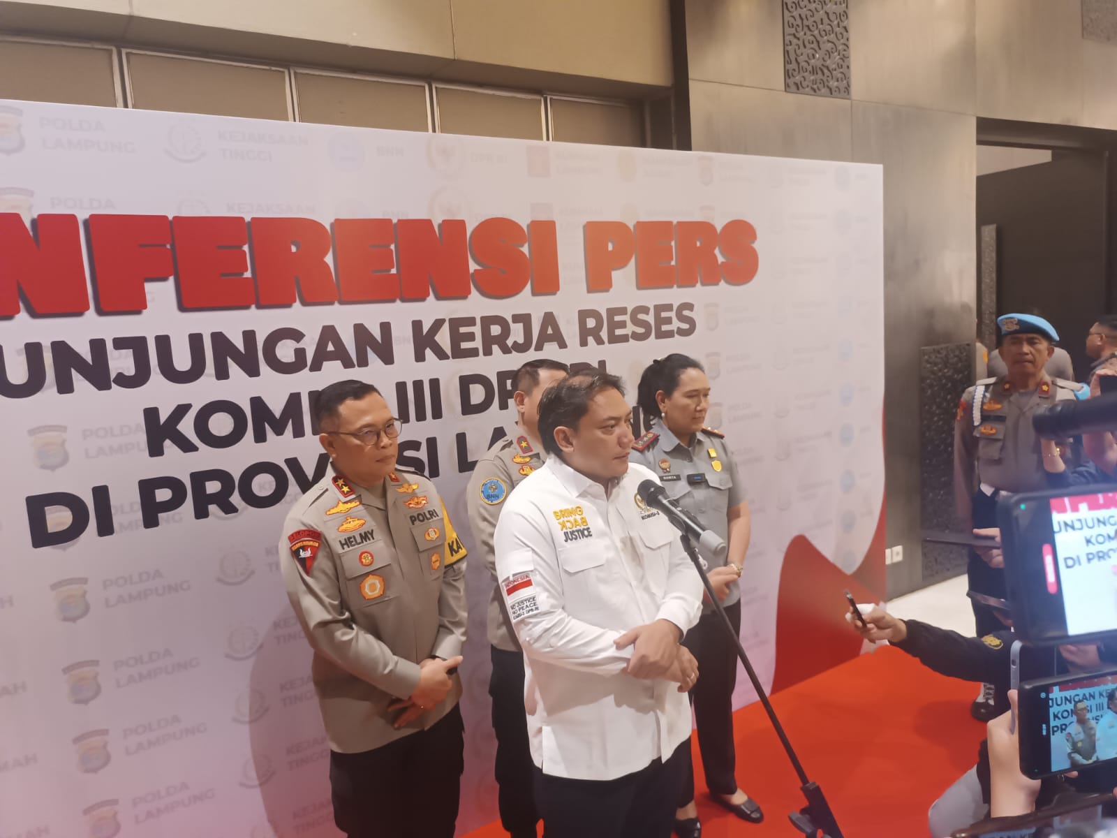 Kunker Reses Ke Lampung,Komisi III DPR RI Apresiasi Kejujuran Aiptu Supriyanto