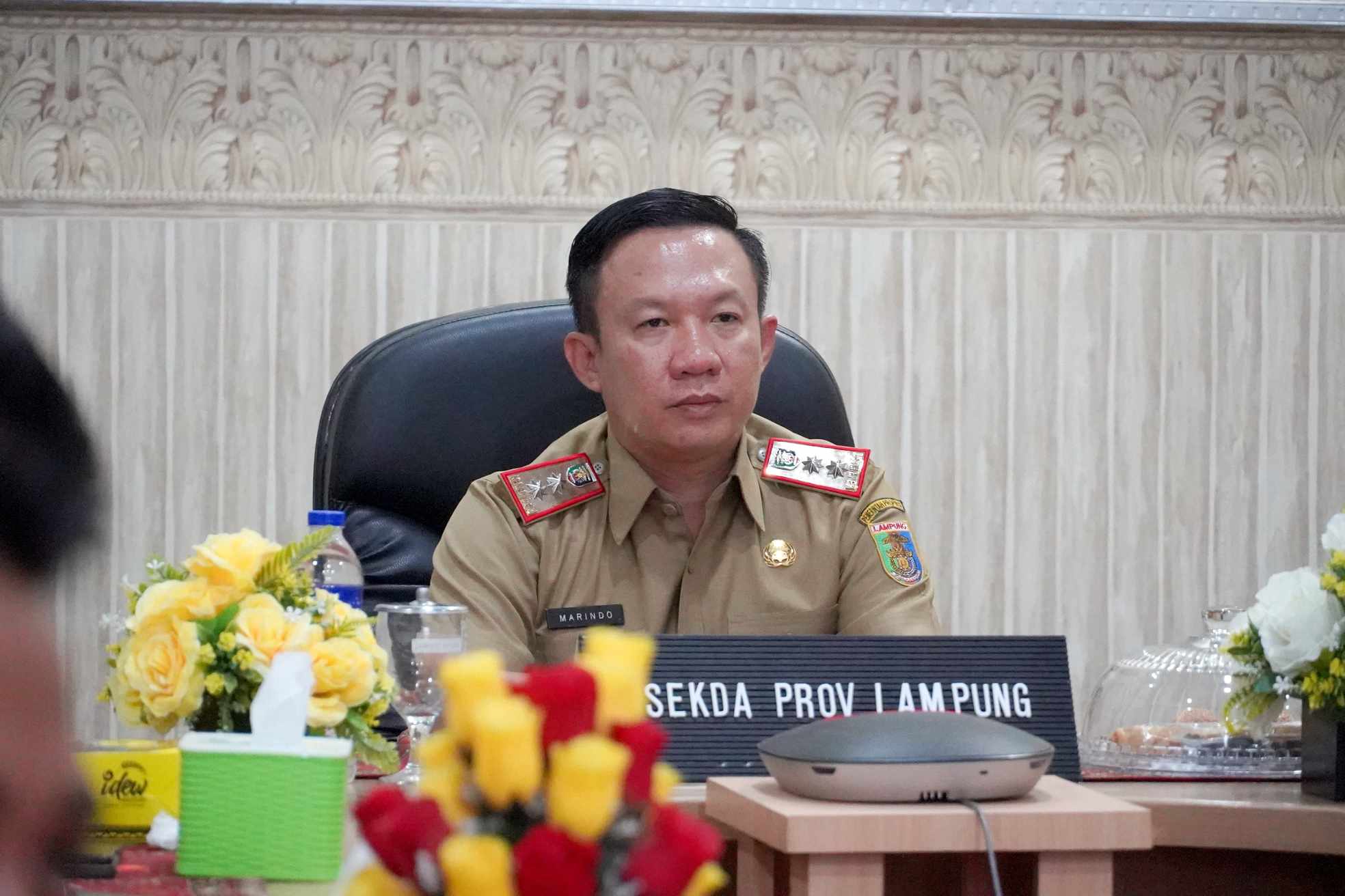 Sekdaprov Lampung, Marindo Ikuti Rakor Pengendalian Inflasi dengan Pemerintah Pusat