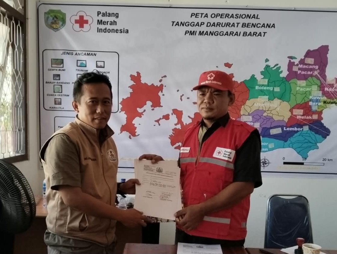 DPP PRANTARA Serahkan Bantuan Logistik Gempa ke PMI Manggarai Barat