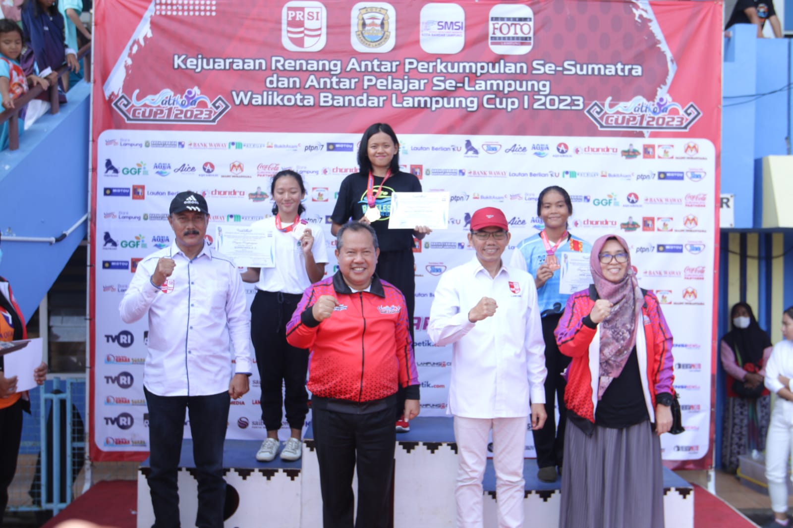 Ratusan Pelajar se-Sumatera Ikuti Kejuaraan Renang Walikota Bandar Lampung Cup I 2023