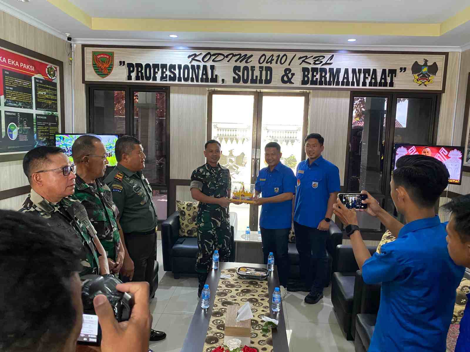 DPD KNPI Kota Bandar Lampung Audiensi ke Kodim 0410/KBL, Bahas Kolaborasi Jaga Kondusifitas Kota